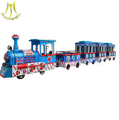 China Hansel  Amusement park children train rides for sale electric trackless kids train proveedor