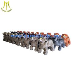 China Hansel  coin operated plush walking animal adult ride on toys for mall Guangzhou factory proveedor