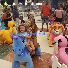 China Hansel coin operate game machine kids amusement rides electric elephant plush ride proveedor