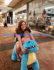 China Hansel high quality coin operated plush electric riding toy animal scooter in mall proveedor
