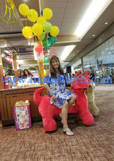 China Hansel hot selling coin operated plush kiddie used indoor and outdoor ride on animal toy proveedor
