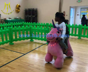 China Hansel CE certificate electric kids walking motorized plush riding animals in mall proveedor