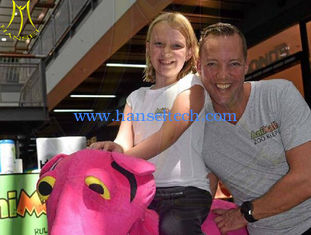 China Hansel stuffed animal unicorn on wheels coin operate game machineride on animal toy animal robot for sale proveedor