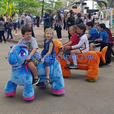 China Hansel best selling and populal famliy electric operated elephant plush ride working in supermarket proveedor