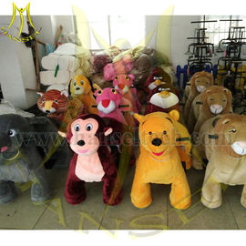 Hansel 2016 high quality Happy Ride Toy Animal Ride Hot In Shopping Mall Stuffed Animal Ride On Toy proveedor