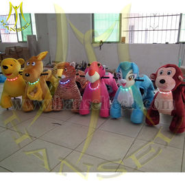 Hansel 2016 chinese game rental sale push ride on plush toys girls electric ride on animals for kids proveedor