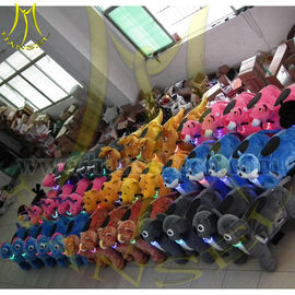 Hansel Best selling coin operated kiddies rides battery powered animals riding toy in shopping mall proveedor