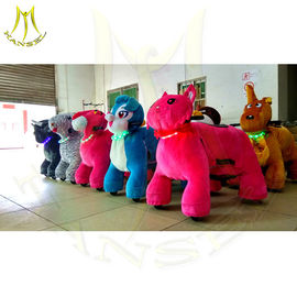 Hanseltech ride on animal unicorn plush animal battery car on wheels proveedor