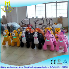 Hansel hot sale funny stuffed animals scooters in mall unicorn electric ride proveedor