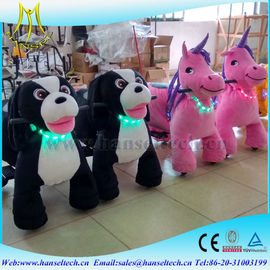 Hansel high quality motor animal plush zoo animal scooter kids ride on toys at mall proveedor