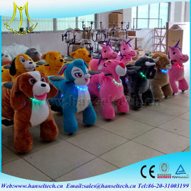 Hansel children funfair plush electic mall ride on toys high quality animal drive toy proveedor