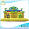 Hansel attractive kids amusement park games inflatable climbing wall with slide proveedor