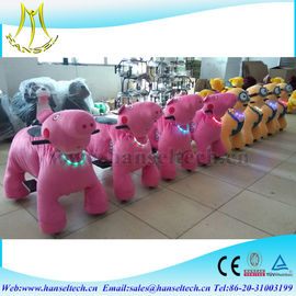Hansel game room amusement parks kiddie rides machines amusement park electric car moving donkey ride toy in mall proveedor