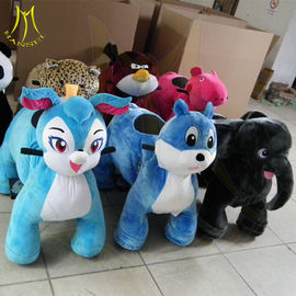 Hansel moving horse toys for kids amusement park equipment china amusement ride electric dog walking machine proveedor