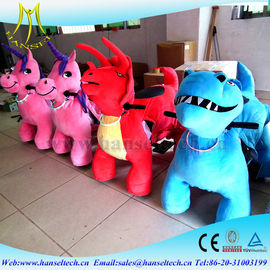 Hansel playground equipment rocking commercial kids rides coin operated dragon ride walking stuffed animal scooter ride proveedor