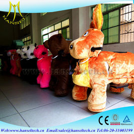 Hansel playground equipment rocking commercial kids rides coin operated dragon ride walking stuffed animal scooter ride proveedor