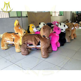 Hansel coin operated kiddie rides for sale plush unicorn electric scooter cow electric motorized scooter with battery proveedor