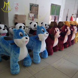 Hansel kiddie ride small train rohs standard luck cow electric motorized scooter with coin operated animal scooter ride proveedor