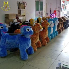 Hansel rich toys rocking horse amusment rides for sale unicorn motorized plush animal coin operated kiddie rides proveedor