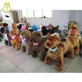 Hansel rich toys rocking horse amusment rides for sale unicorn motorized plush animal coin operated kiddie rides proveedor