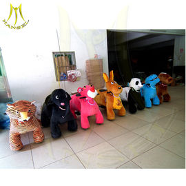 Hansel kids rides amusement machines plush animal electric scooterelectric ride on horse toy rideable animal proveedor