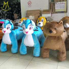 Hansel kiddie rides china theme park equipment for sale plush electrical animal toy car electric walking horse toy proveedor