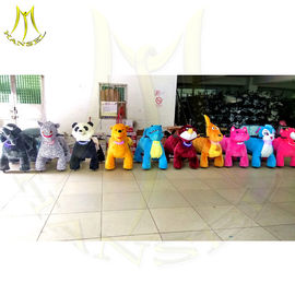 Hansel  kiddie ride time controller kiddy ride for sale coin operated plush toys stuffed animals on wheels kids proveedor