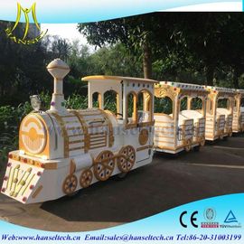 Hansel 2018 luxury design cheap amusement park rides trackless train,mini electric tourist train rides for sale proveedor