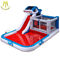 Hansel cheap indoor bounce round inflatable water slide for outdoor playground wholesale proveedor