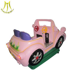 Hansel popular design fiber glass amusement park games electric toy car for kids proveedor