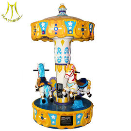 Hansel  fiber glass kiddie ride used merry go rounds for sale toy carousel horse proveedor