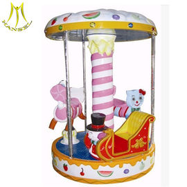 Hansel coin operated amusement equipment 3 seats mini carousel horse for sale proveedor