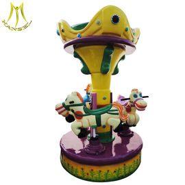 Hansel used kiddie rides for sale coin operated games fiberglass toys carousel ride proveedor