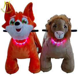 Hansel popular kids ride on animal scooter plush electric animal ride proveedor