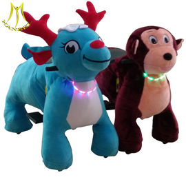 Hansel theme park equipment plush battery operated electric animal scooters proveedor