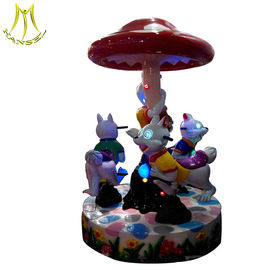 Hansel   Merry go round amusement park Rides equipment  3seat happy carousel rabbit for sale proveedor