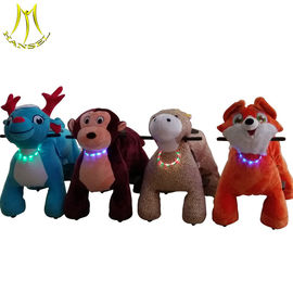 Hansel amusement electric kids ride on 24A plush motorized animal for mall proveedor