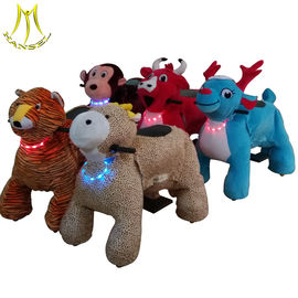 Hansel amusement electric kids ride on 24A plush motorized animal for mall proveedor