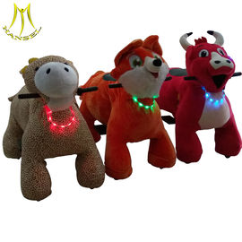 Hansel plush electronic Walking plush animal amusement ride for sale proveedor