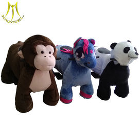 Hansel coin operated plush animals amusement park toys zippy rides proveedor