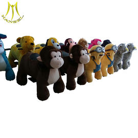 Hansel coin operated plush animals amusement park toys zippy rides proveedor