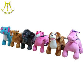 Hansel walking commercial amusement plush animal kiddie rides for sale proveedor