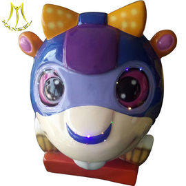 Hansel popular small coin operated fiberglass kiddie ride from China for sale proveedor