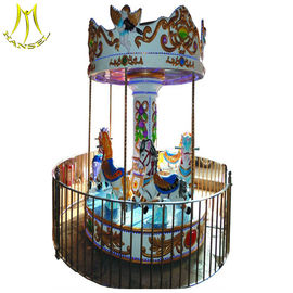Hansel mechanical horse ride for sale 3 seats mini carousel for sale proveedor