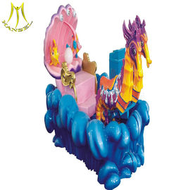 Hansel  shopping mall 3 seats coin operated mini carousel for sale proveedor