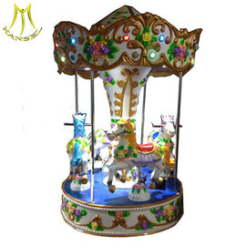Hansel mini fairground rides small carousel for sale in amusement mall proveedor