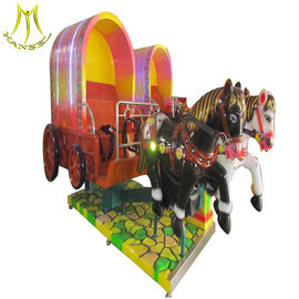 Hansel mechanical horse ride for sale 3 seats mini carousel for sale mall Guangzhou proveedor