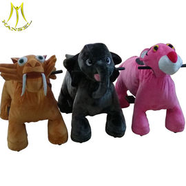 Hansel low price plush four wheel zippy battery animal from China for sale proveedor