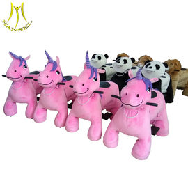 Hansel children fun birthday party games plush toy kid rides on animals proveedor