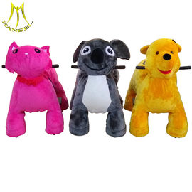 Hansel happy enjoy walking animal toys plush motorized animals in shopping mall proveedor